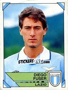 Sticker Diego Fuser - Calciatori 1993-1994 n. 143 - Panini