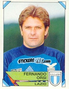 Sticker Fernando Orsi - Calciatori 1993-1994 - Panini