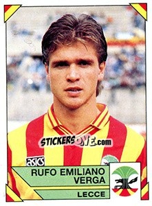 Figurina Rufo Emiliano Verga - Calciatori 1993-1994 - Panini