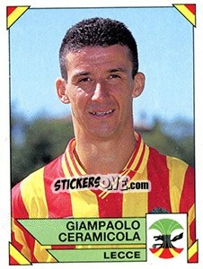 Sticker Giampaolo Ceramicola - Calciatori 1993-1994 n. 161 - Panini