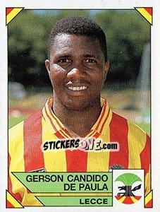 Sticker Gerson Candido De Paula - Calciatori 1993-1994 - Panini
