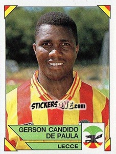 Sticker Gerson Candido De Paula - Calciatori 1993-1994 n. 162 - Panini