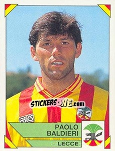 Sticker Paolo Baldieri - Calciatori 1993-1994 - Panini