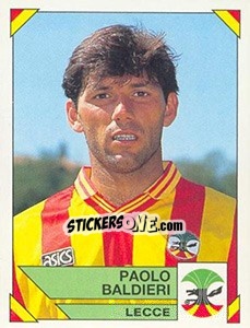 Sticker Paolo Baldieri - Calciatori 1993-1994 n. 166 - Panini