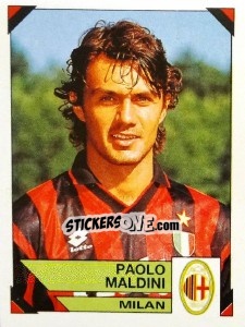 Sticker Paolo Maldini - Calciatori 1993-1994 n. 177 - Panini