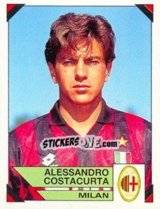 Sticker Alessandro Costacurta - Calciatori 1993-1994 n. 179 - Panini