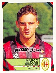 Sticker Marco Simone - Calciatori 1993-1994 n. 185 - Panini
