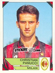 Sticker Christian Panucci - Calciatori 1993-1994 n. 187 - Panini