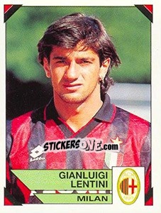 Sticker Gianluigi Lentini - Calciatori 1993-1994 n. 189 - Panini