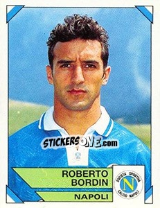 Sticker Roberto Bordin - Calciatori 1993-1994 n. 201 - Panini