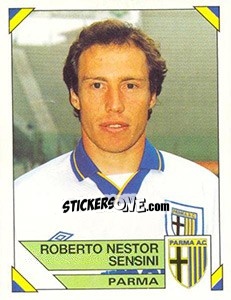 Sticker Roberto Nestor Sensini - Calciatori 1993-1994 n. 218 - Panini