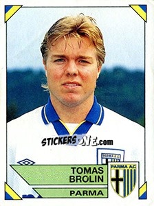 Sticker Tomas Brolin - Calciatori 1993-1994 - Panini