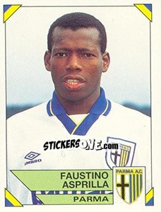 Sticker Faustino Asprilla - Calciatori 1993-1994 n. 223 - Panini