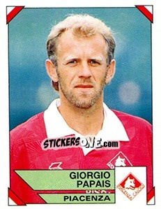 Sticker Giorgio Papais - Calciatori 1993-1994 - Panini