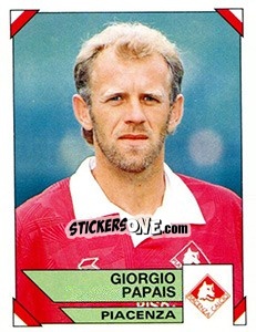 Sticker Giorgio Papais - Calciatori 1993-1994 n. 239 - Panini