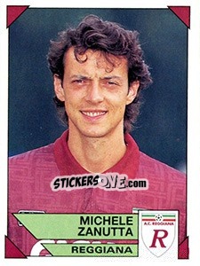 Sticker Michele Zanutta - Calciatori 1993-1994 n. 253 - Panini