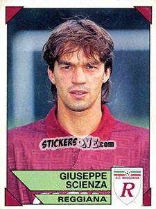 Sticker Giuseppe Scienza - Calciatori 1993-1994 - Panini