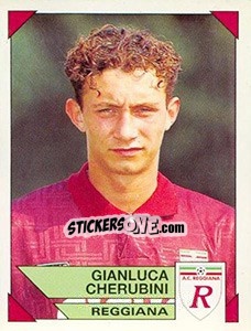 Sticker Gianluca Cherubini - Calciatori 1993-1994 n. 264 - Panini