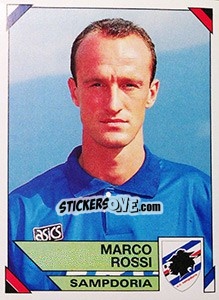 Sticker Marco Rossi - Calciatori 1993-1994 n. 291 - Panini