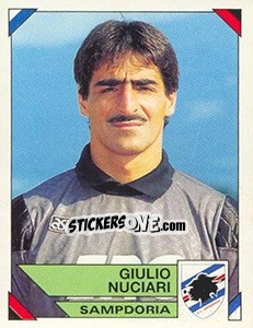 Sticker Giulio Nuciari - Calciatori 1993-1994 n. 300 - Panini