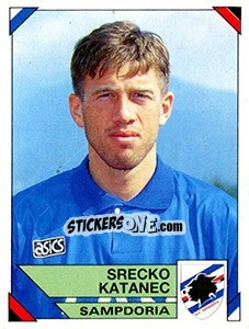Sticker Srecko Katanec - Calciatori 1993-1994 n. 301 - Panini