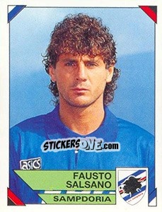 Sticker Fausto Salsano - Calciatori 1993-1994 - Panini