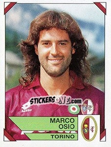 Sticker Marco Osio - Calciatori 1993-1994 n. 314 - Panini