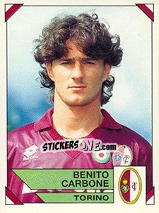 Sticker Benito Carbone - Calciatori 1993-1994 n. 317 - Panini