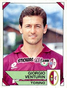 Sticker Giorgio Venturin - Calciatori 1993-1994 n. 318 - Panini