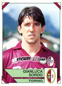 Sticker Gianluca Sordo - Calciatori 1993-1994 n. 321 - Panini