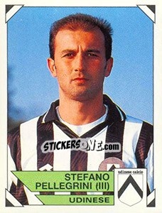 Sticker Stefano Pellegrini - Calciatori 1993-1994 - Panini