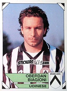 Sticker Oberdan Biagiono - Calciatori 1993-1994 n. 334 - Panini