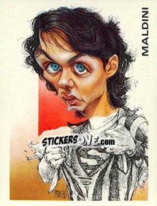 Sticker Maldini - Calciatori 1993-1994 - Panini