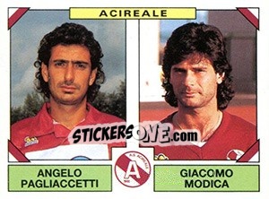 Cromo Angelo Pagliaccetti / Giacomo Modica - Calciatori 1993-1994 - Panini