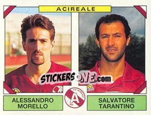 Figurina Alessandro Morello / Salvatore Tarantino - Calciatori 1993-1994 - Panini