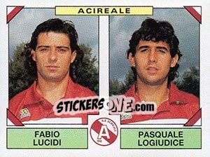 Sticker Fabio Lucidi / Pasquale Logiudice - Calciatori 1993-1994 n. 390 - Panini