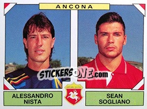 Sticker Alessandro Nista / Sean Sogliano - Calciatori 1993-1994 n. 394 - Panini