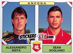 Sticker Alessandro Nista / Sean Sogliano - Calciatori 1993-1994 - Panini