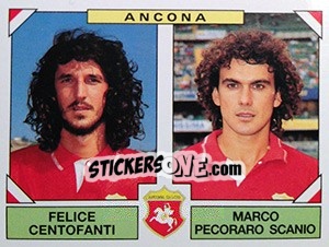 Sticker Felice Centofanti / Marco Pecoraro Scanio - Calciatori 1993-1994 n. 395 - Panini