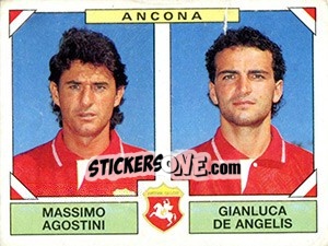 Figurina Massimo Agostini / Gianluca De Angelis - Calciatori 1993-1994 - Panini