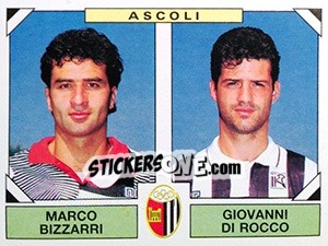 Sticker Marco Bizzarri / Giovanni Di Rocco - Calciatori 1993-1994 - Panini