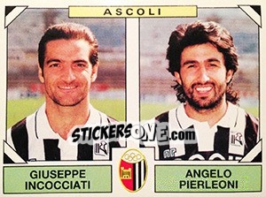 Sticker Giuseppe Incocciati / Angelo Pierleoni - Calciatori 1993-1994 n. 408 - Panini