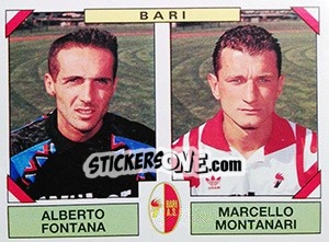 Sticker Alberto Fontana / Marcello Montanari - Calciatori 1993-1994 n. 412 - Panini