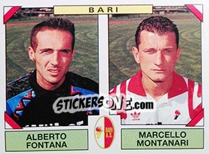 Figurina Alberto Fontana / Marcello Montanari - Calciatori 1993-1994 - Panini