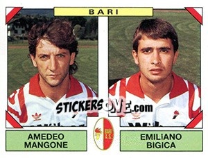 Sticker Amedeo Mangone / Emiliano Bigica - Calciatori 1993-1994 n. 413 - Panini