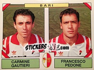 Cromo Carmine Gautieri / Francesco Pedone - Calciatori 1993-1994 - Panini