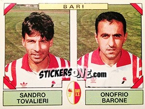 Sticker Sandro Tovalieri / Onofrio Barone - Calciatori 1993-1994 n. 416 - Panini