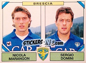 Sticker Nicola Marangon / Sergio Domini - Calciatori 1993-1994 n. 422 - Panini
