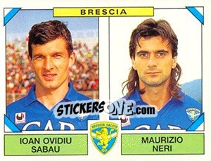 Sticker Ioan Ovidiu Sabau / Maurizio Neri - Calciatori 1993-1994 n. 424 - Panini