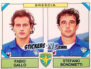 Cromo Fabio Gallo / Stefano Bonometti - Calciatori 1993-1994 - Panini